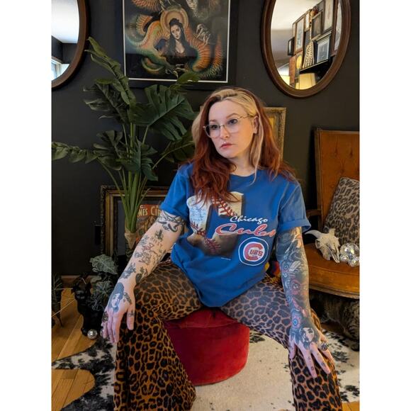 Vintage 90s Chicago Cubs Tshirt - Picture 1 of 4